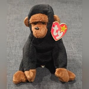 1996 TY Beanie Original Baby CONGO Gorilla *w/Tag Errors*